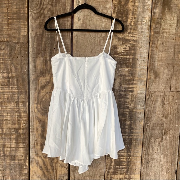 NWT More To Come Charlotte Mini Dress White bustier corset Revolve M - Picture 7 of 8